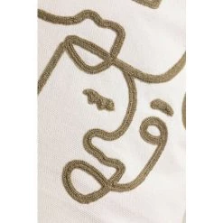 Coussin Carré En Coton (45x45 Cm) Mume SKLUM Coton - Brun Blé -France Coussin et housse de coussin Soldes Boutique 28853083 5