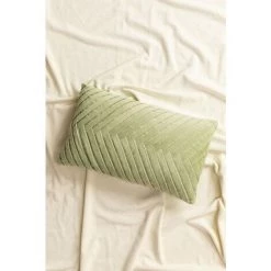 Coussin Rectangulaire Velours (25x50 Cm) Disot SKLUM Velour Vert Olive - Vert Olive -France Coussin et housse de coussin Soldes Boutique 28853090 3
