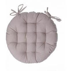 ATMOSPHERA Lot 2x Galette De Chaise Ronde Alix - Diam. 38 - Beige