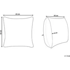 BELIANI Coussin Décoratif En Tissu Multicolore 45x6cm - Multicolore -France Coussin et housse de coussin Soldes Boutique 29308855 3