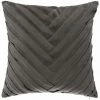 ATMOSPHERA Coussin En Velours Tressé - 40 X 40 Cm - Gris Foncé