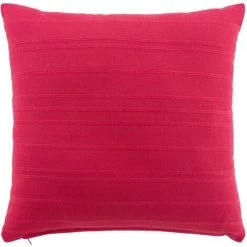 DOUCEUR D'INTRIEUR Housse De Coussin +encart 40 X 40 Cm Coton Tisse Lilia Framboise - Framboise