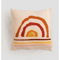 Coussin Carré En Coton (50x50cm) Poku SKLUM Coton - Multicolore Fresh