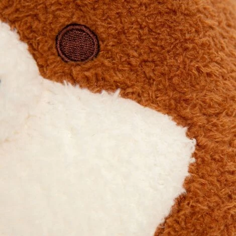 RIDEAUDISCOUNT Coussin Décoratif Enfant 30 X 52 Cm Non Déhoussable Forme Ourson Toucher Bouclette Marron - Brun 3 RIDEAUDISCOUNT Coussin Décoratif Enfant 30 X 52 Cm Non Déhoussable Forme Ourson Toucher Bouclette Marron - Brun – Image 3