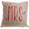 Puckator CUSH94 Housse/Coussin Design Mrs Gris Clair/Rose/Bleu 43 X 43 Cm
