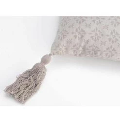 AMADEUS Coussin Coton Motif Rosace Fleur Pompons Taupe STYLE 7 AMADEUS Coussin Coton Motif Rosace Fleur Pompons Taupe STYLE -France Coussin et housse de coussin Soldes Boutique 29957583 3