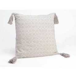 AMADEUS Coussin Coton Motif Rosace Fleur Pompons Taupe STYLE 8 AMADEUS Coussin Coton Motif Rosace Fleur Pompons Taupe STYLE -France Coussin et housse de coussin Soldes Boutique 29957583 4