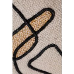 Coussin En Coton Brodé (45x45 Cm) Baxtter SKLUM Coton - Beige Lin -France Coussin et housse de coussin Soldes Boutique 30048501 4