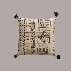 Coussin Avec Broderie Coton (45x45 Cm) Mau SKLUM Coton - Ethnic