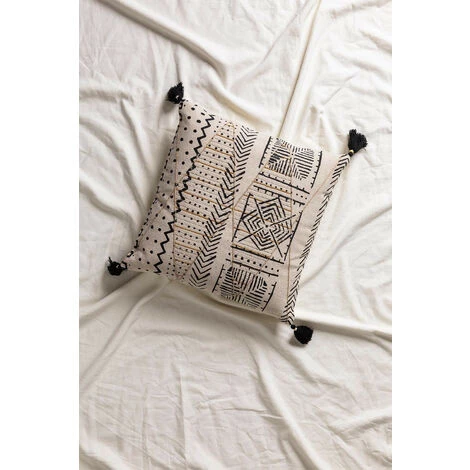 Coussin Avec Broderie Coton (45x45 Cm) Mau SKLUM Coton - Ethnic 2 Coussin Avec Broderie Coton (45x45 Cm) Mau SKLUM Coton - Ethnic – Image 2