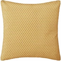 ATMOSPHERA Coussin En Coton à Motif Otto - 38 X 38 X 13,5 - Jaune