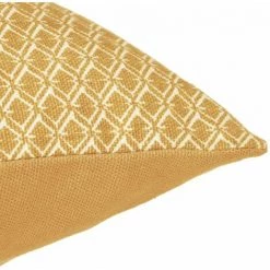 ATMOSPHERA Coussin En Coton à Motif Otto - 38 X 38 X 13,5 - Jaune -France Coussin et housse de coussin Soldes Boutique 30188963 4
