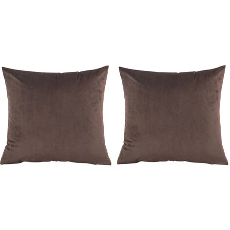 ABCRITAL Lot De 2, Velours Doux Décoratif Carré Housse De Coussin Housse De Coussin Taie D'Oreiller, Décorations Pour La Maison Canapé Canapé Lit Chaise---2Pcs50 * 50Cm Taie D'Oreiller-Couleur Café Foncé 2 ABCRITAL Lot De 2, Velours Doux Décoratif Carré Housse De Coussin Housse De Coussin Taie D'Oreiller, Décorations Pour La Maison Canapé Canapé Lit Chaise---2Pcs50 * 50Cm Taie D'Oreiller-Couleur Café Foncé – Image 2