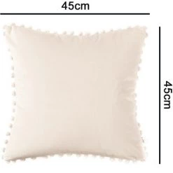 ABCRITAL Housse De Coussin Avec Pompons Soft Particles Housse De Coussin Solide En Velours 45 X 45 Cm Pour Voiture De Chambre À Coucher, Lot De 2---2Pcs Taie D'Oreiller En Dentelle Boule-Blanc 9 ABCRITAL Housse De Coussin Avec Pompons Soft Particles Housse De Coussin Solide En Velours 45 X 45 Cm Pour Voiture De Chambre À Coucher, Lot De 2---2Pcs Taie D'Oreiller En Dentelle Boule-Blanc -France Coussin et housse de coussin Soldes Boutique 30326732 5