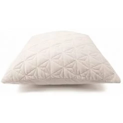 RIDEAUDISCOUNT Housse De Coussin 40 X 40 Déhoussable Velours Matelassé Brodé Motif Géométrique Surpiqure Blanche Uni Grise - Gris -France Coussin et housse de coussin Soldes Boutique 30807371 4