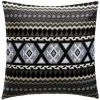 Atmosphera - Housse De Coussin Jacquard Noir & Blanc 40 X 40 Cm - Noir Et Blanc