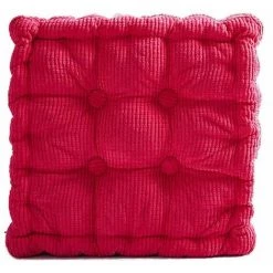BETTERLIFE Galette De Chaise， Coussin D'assise， 40 X 40 Cm, Rouge