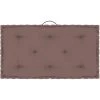 ASUPERMALL Coussin De Plancher De Palette Taupe 73x40x7 Cm Coton