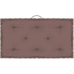 ASUPERMALL Coussin De Plancher De Palette Taupe 73x40x7 Cm Coton -France Coussin et housse de coussin Soldes Boutique 31561802 5