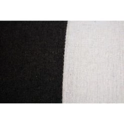 RIDEAUDISCOUNT Housse De Coussin 30 X 50 Cm Déhoussable Polycoton Recyclé Effet Naturel Bicolore Noir - Multicolore -France Coussin et housse de coussin Soldes Boutique 31622585 3