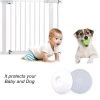ABCRITAL 4Pcs Coussins Muraux Tasses Pour Portails Bébé, Portails Pour Chiens, Tasses Murales De Protection De Pare-Chocs De Sécurité, S'Adapte Aux Portes, Couloirs, Garnitures, Protection Incroyable Contre La Peinture, Supports Muraux Pour Bébé, Pression De La Po