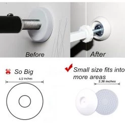 ABCRITAL 4Pcs Coussins Muraux Tasses Pour Portails Bébé, Portails Pour Chiens, Tasses Murales De Protection De Pare-Chocs De Sécurité, S'Adapte Aux Portes, Couloirs, Garnitures, Protection Incroyable Contre La Peinture, Supports Muraux Pour Bébé, Pression De La Po -France Coussin et housse de coussin Soldes Boutique 31939999 5