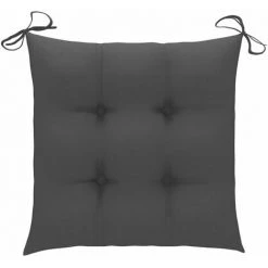 ASUPERMALL Coussins De Chaise 2 Pcs Anthracite 40x40x7 Cm Tissu -France Coussin et housse de coussin Soldes Boutique 31946572 4