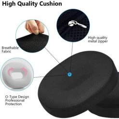 BEARSU Coussin De Siège En Mousse Mémoire | Oreiller De Siège Chaise D'Anneau De Beigne | Soulage Les Douleurs Du Coccyx, Escarres Et L'Inconfort | Pour Bureau, Voiture, Chaise, Fauteuil -France Coussin et housse de coussin Soldes Boutique 31952581 4