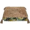 Atmosphera - Coussin De Sol En Jute Et Coton Avec Pompons 38 X 38 Cm - Mullticolore