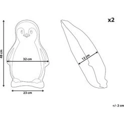 BELIANI Lot De 2 Coussin Décoratifs En Tissu Blanc 32x12cm - Blanc -France Coussin et housse de coussin Soldes Boutique 32383439 3