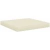 ASUPERMALL Coussin De Plancher De Palette 60x61,5x6 Cm Creme Tissu