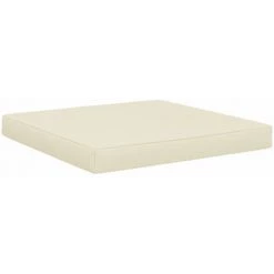 ASUPERMALL Coussin De Plancher De Palette 60x61,5x6 Cm Creme Tissu