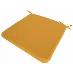 Galette De Chaise Déhoussable MADISON - 40 Cm - Jaune - Jaune