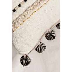 Coussin Brodé En Coton (30x45 Cm) Elmer SKLUM Coton - Beige Lin -France Coussin et housse de coussin Soldes Boutique 32825474 4