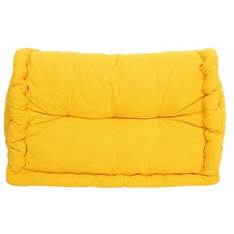 RIDEAUDISCOUNT Cale Reins Dossier Assise 100% Coton 40 X 60 X 22 Cm Non Déhoussable Uni Jaune - Jaune 1 RIDEAUDISCOUNT Cale Reins Dossier Assise 100% Coton 40 X 60 X 22 Cm Non Déhoussable Uni Jaune - Jaune