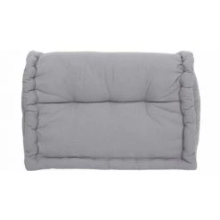 RIDEAUDISCOUNT Cale Reins Dossier Assise 100% Coton 40 X 60 X 22 Cm Non Déhoussable Uni Gris - Gris