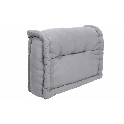 RIDEAUDISCOUNT Cale Reins Dossier Assise 100% Coton 40 X 60 X 22 Cm Non Déhoussable Uni Gris - Gris 2 RIDEAUDISCOUNT Cale Reins Dossier Assise 100% Coton 40 X 60 X 22 Cm Non Déhoussable Uni Gris - Gris – Image 2