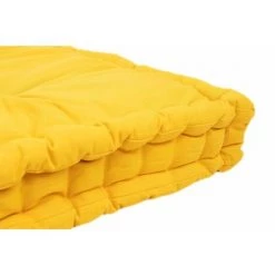 RIDEAUDISCOUNT Coussin Sol Matelas Palette 100% Coton 80 X 120 X 8 Cm Non Déhoussable Uni Jaune - Jaune -France Coussin et housse de coussin Soldes Boutique 33016447 3