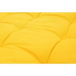 RIDEAUDISCOUNT Coussin Sol Matelas Palette 100% Coton 80 X 120 X 8 Cm Non Déhoussable Uni Jaune - Jaune -France Coussin et housse de coussin Soldes Boutique 33016447 4