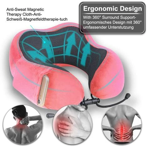 BEARSU Oreiller De Voyage, Coussin De Voyage En Forme U De Mousse De Mémoire Avec Bouchons D'oreilles Et Masque Parfaits Pour Avions, Voitures, Famille Et Bureaux, Etc. 2 BEARSU Oreiller De Voyage, Coussin De Voyage En Forme U De Mousse De Mémoire Avec Bouchons D'oreilles Et Masque Parfaits Pour Avions, Voitures, Famille Et Bureaux, Etc. – Image 2