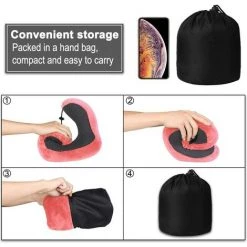 BEARSU Oreiller De Voyage, Coussin De Voyage En Forme U De Mousse De Mémoire Avec Bouchons D'oreilles Et Masque Parfaits Pour Avions, Voitures, Famille Et Bureaux, Etc. 9 BEARSU Oreiller De Voyage, Coussin De Voyage En Forme U De Mousse De Mémoire Avec Bouchons D'oreilles Et Masque Parfaits Pour Avions, Voitures, Famille Et Bureaux, Etc. -France Coussin et housse de coussin Soldes Boutique 33392589 5