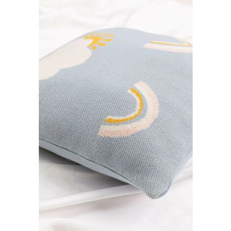 Coussin Carré En Coton (35x35 Cm) Ellie Kids SKLUM Coton - Bleu Ciel 5 Coussin Carré En Coton (35x35 Cm) Ellie Kids SKLUM Coton - Bleu Ciel – Image 5