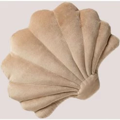 Coussin En Velours Perly SKLUM Velour - Brun Blé