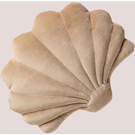 Coussin En Velours Perly SKLUM Velour - Brun Blé 1 Coussin En Velours Perly SKLUM Velour - Brun Blé