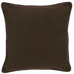 ATMOSPHERA, CRŽATEUR D'INTŽRIEUR Coussin Déhoussable "Passepoil" Carré 45x45cm Chocolat