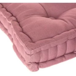 ATMOSPHERA, CRŽATEUR D'INTŽRIEUR Coussin De Sol "Dorian" 40x40cm Rose -France Coussin et housse de coussin Soldes Boutique 33651793 5