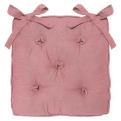 ATMOSPHERA, CRŽATEUR D'INTŽRIEUR Galette De Chaise "5 Boutons" 40x40cm Rose