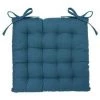ATMOSPHERA, CRŽATEUR D'INTŽRIEUR Coussin De Chaise "Loria" 38x38cm Bleu Canard