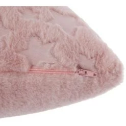 ATMOSPHERA FOR KIDS Coussin Imitation Fourrure "Astro" 40x40cm Rose -France Coussin et housse de coussin Soldes Boutique 33655741 4