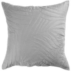 Paris Prix - Housse De Coussin "alesia" 40x40cm Gris